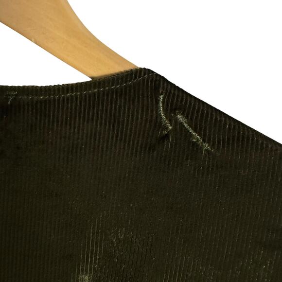 Show Me Your MuMu Velvet Green Monroe Tie Front Long Sleeve Mini Dress L - Picture 9 of 10